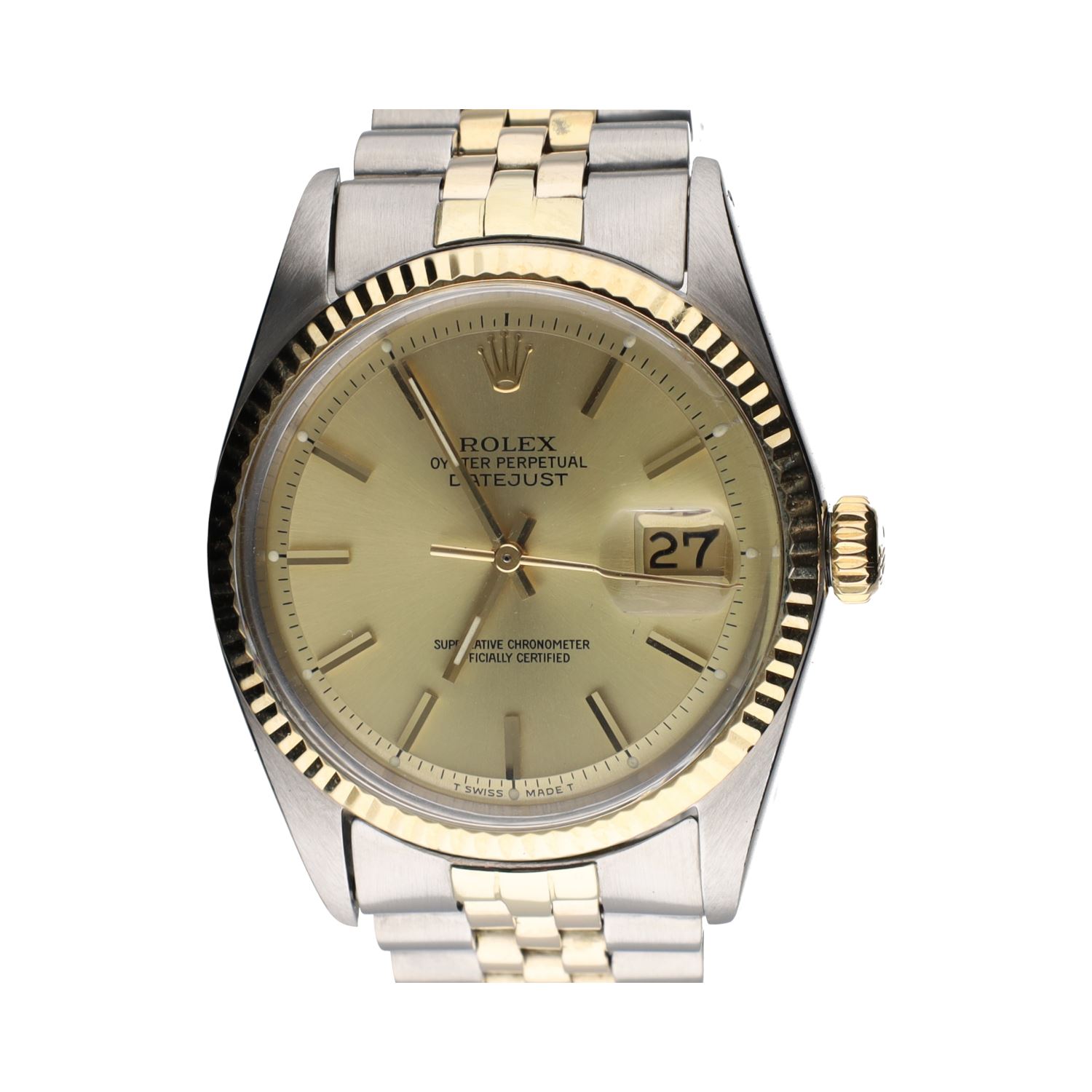 Datejust acero y oro jubille plexi 36mm.  
