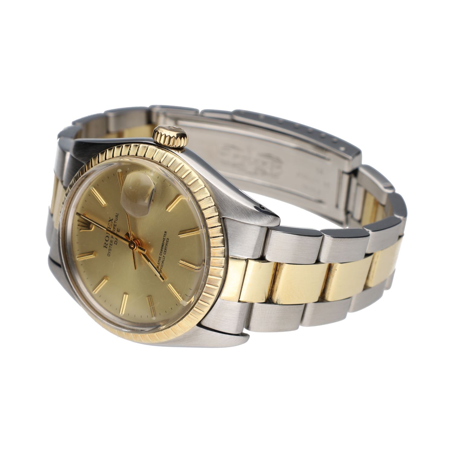 Oyster perpetual date acero y oro 34mm.  