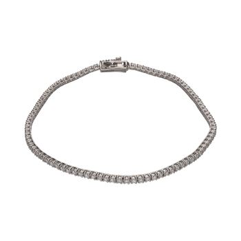 PULSERAS<BR>PULSERA RIVIERE EN ORO BLANCO CON BRIL... · ref.: PRESENTA CERTIFICADO...