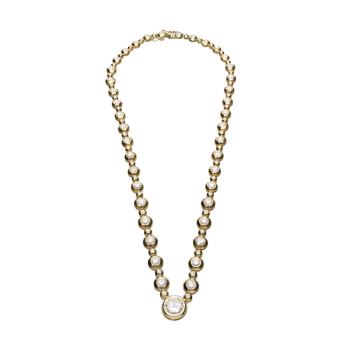 COLLARES<BR>COLLAR EN ORO AMARILLO CON BRILLANTES ... · ref.: PRESENTA CERTIFICADO...