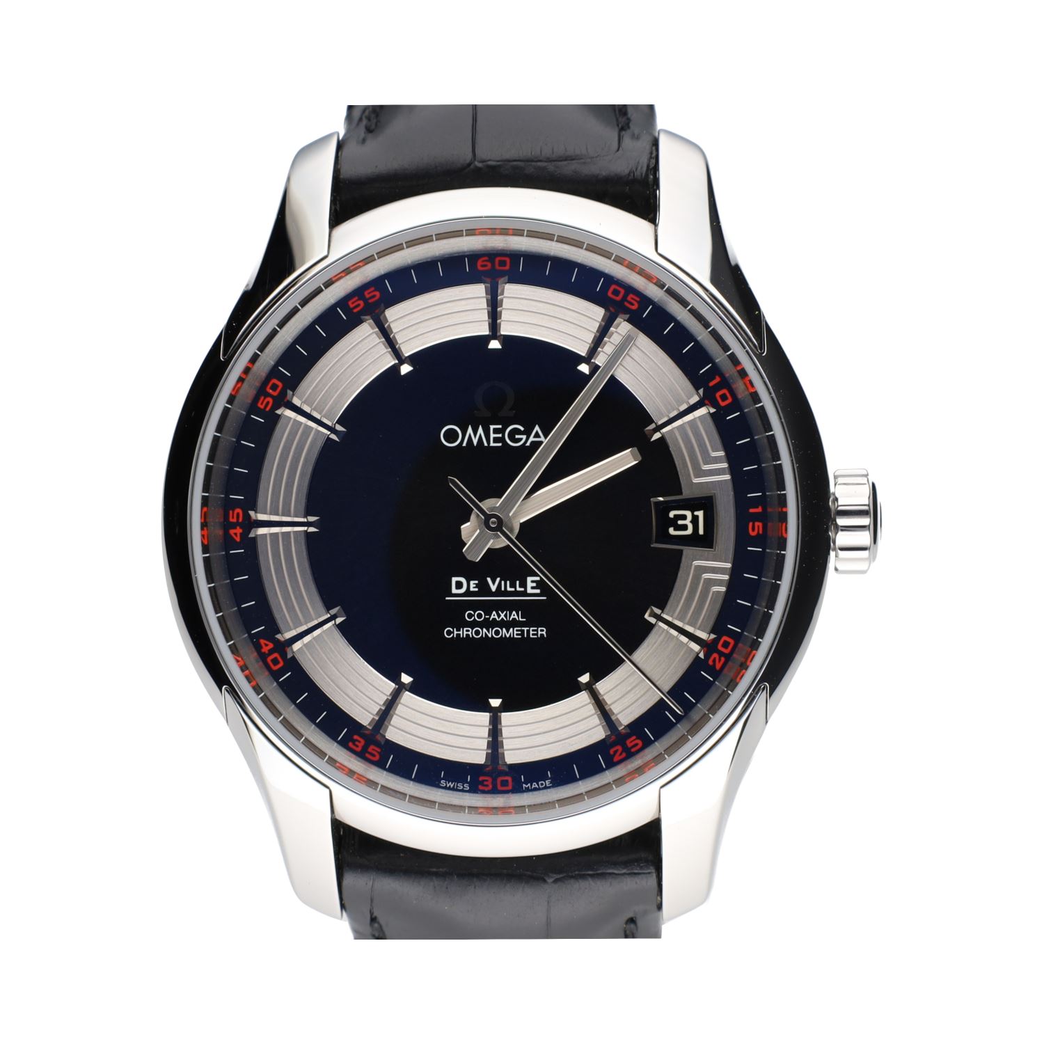 De ville hour vision acero cuero 41mm.   