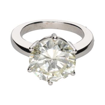 ANILLOS / SORTIJAS<BR>SORTIJA SOLITARIO EN ORO BLANCO CON UN... · ref.: PRESENTA CERTIFICADO...