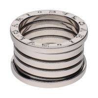 Sortija b-zero de bulgari en oro blanco. Talla 53.