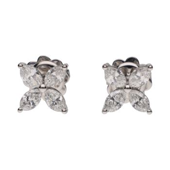 PENDIENTES<BR>PENDIENTES EN ORO BLANCO CON DIAMANTES... · ref.: PRESENTA CERTIFICADO...