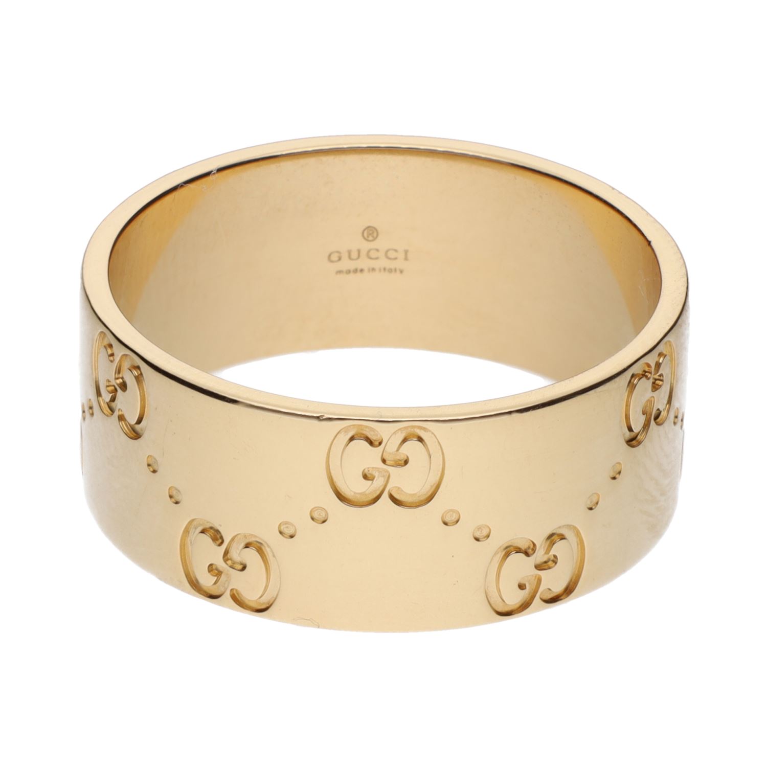 Sortija gucci en oro amarillo. Talla 23.