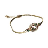 PULSERAS<BR>PULSERA EN ORO AMARILLO CON ESMERALDAS...