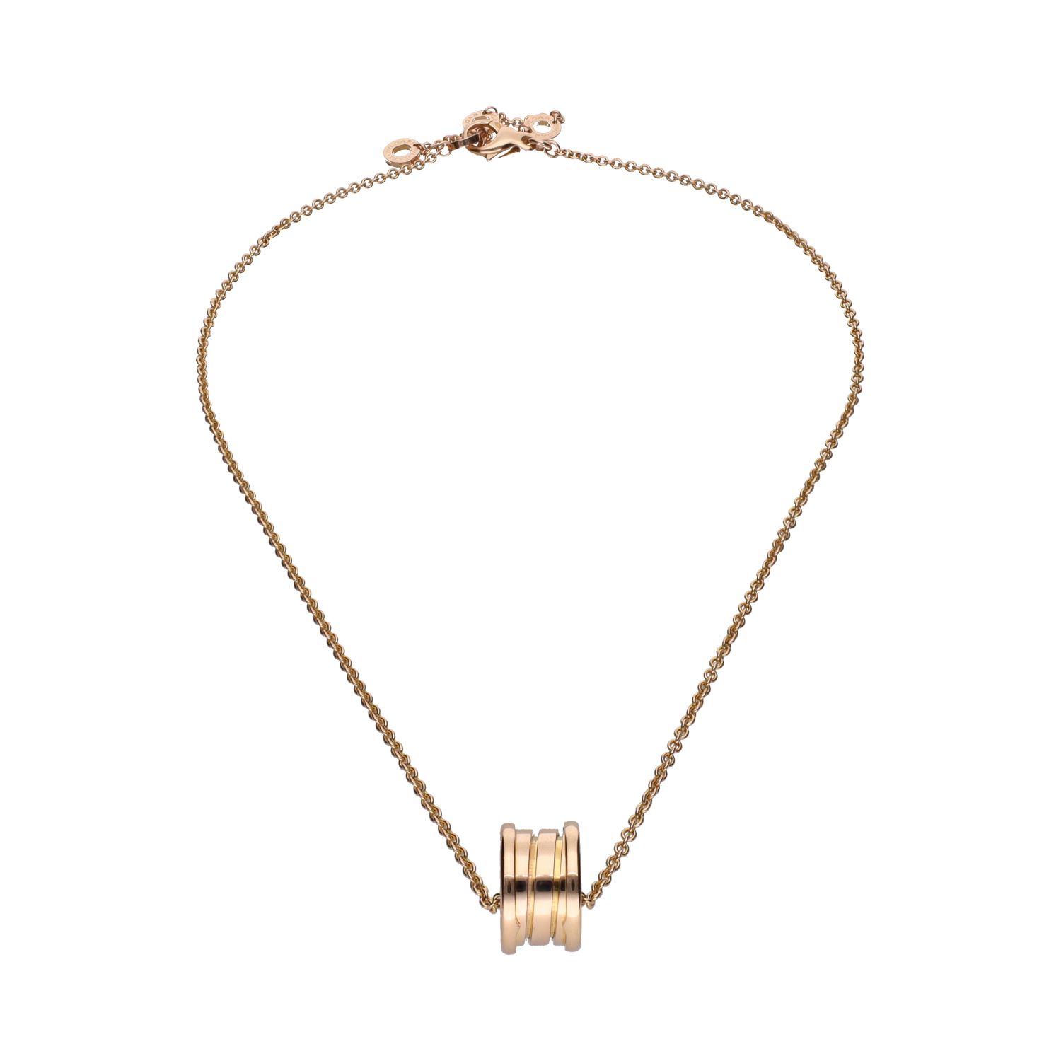 Collar b-zero de bulgari en oro rosa.