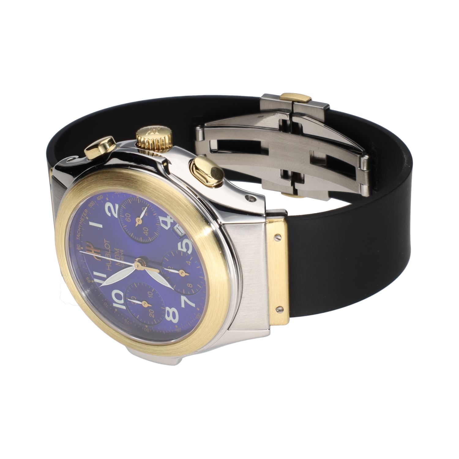 Elegant acero y oro esfera azul 40mm.   