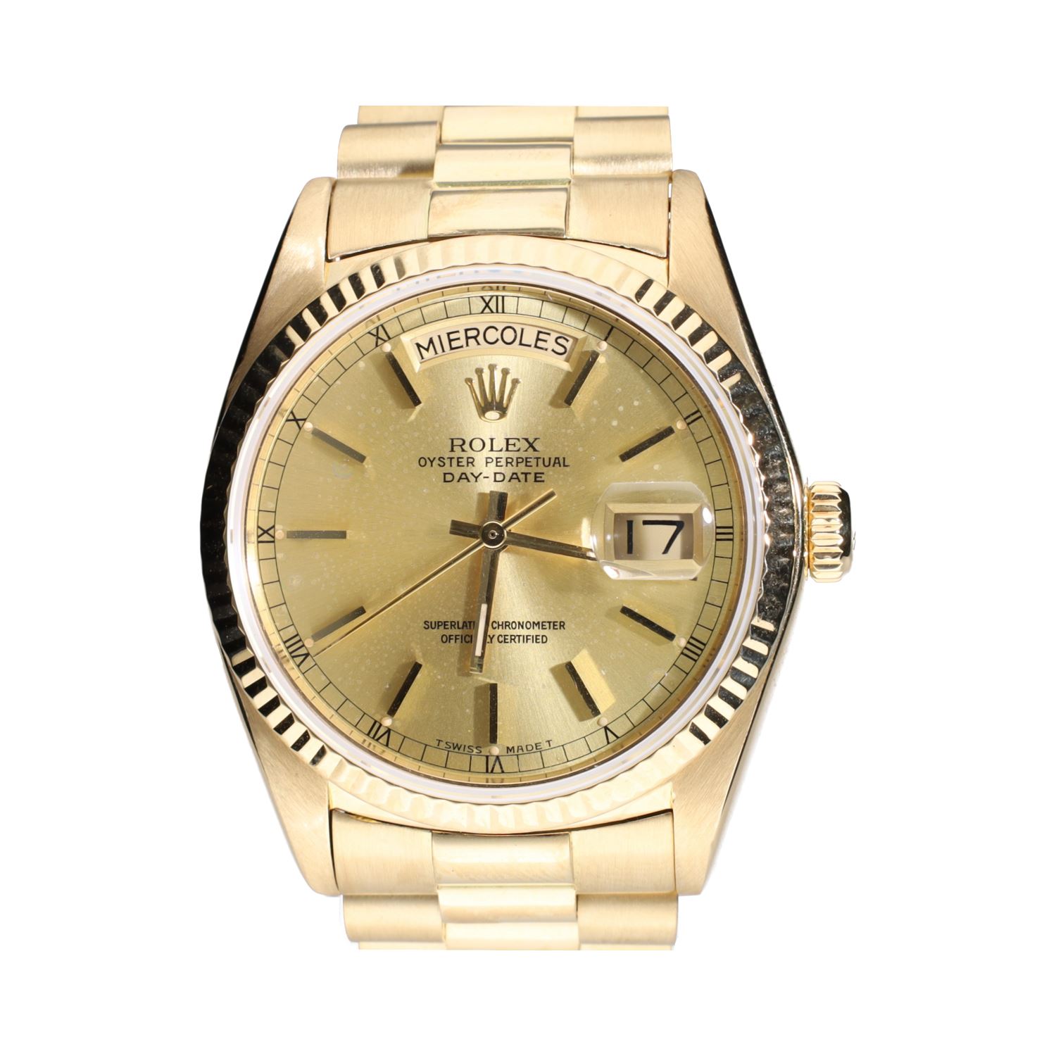Day-date president oro amarillo 36mm.   