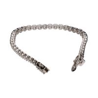 Pulsera riviere en oro blanco con brillantes 3,80ct.
