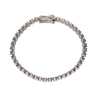 Pulsera riviere en oro blanco con brillantes 3,80ct.