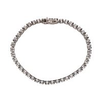 Pulsera riviere en oro blanco con brillantes 3,80ct.