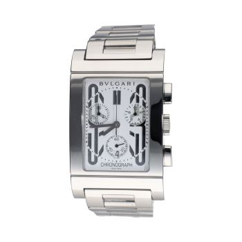BULGARI<BR>RETTANGOLO QUARTZ ACERO 29MM. · ref.: RTC49S