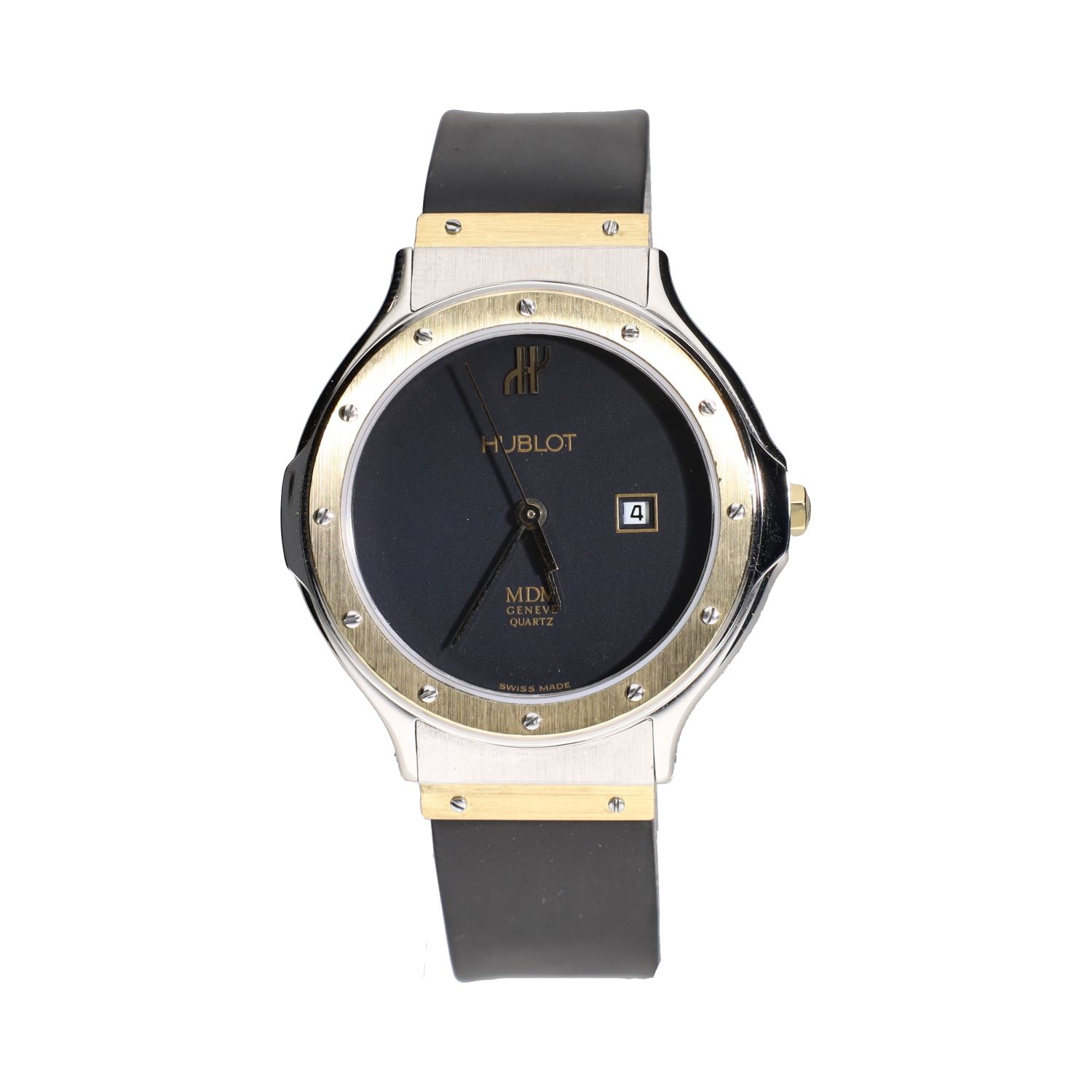 Classic cadete acero y oro 32mm.  