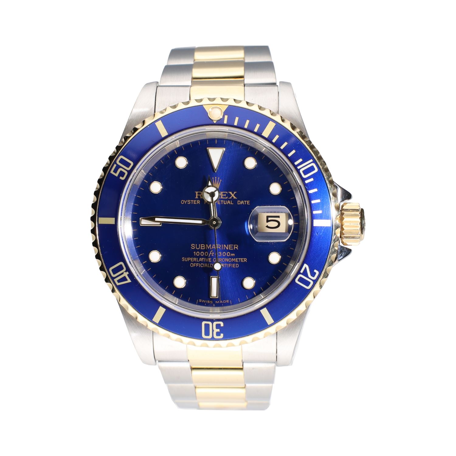 Submariner date acero y oro azul 40mm.  