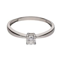 ANILLOS / SORTIJAS<BR>SOLITARIO EN ORO BLANCO CON UN BRILLAN...