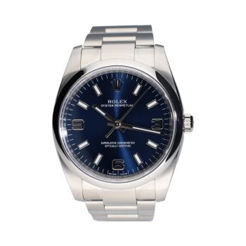 ROLEX<BR>OYSTER PERPETUAL ACERO ESFERA AZUL 34M... · ref.: 114200