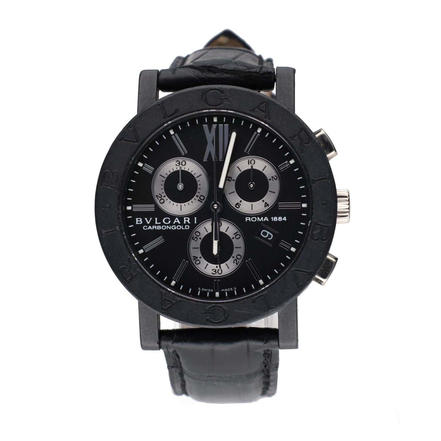 Carbongold chronograph roma 38mm.  