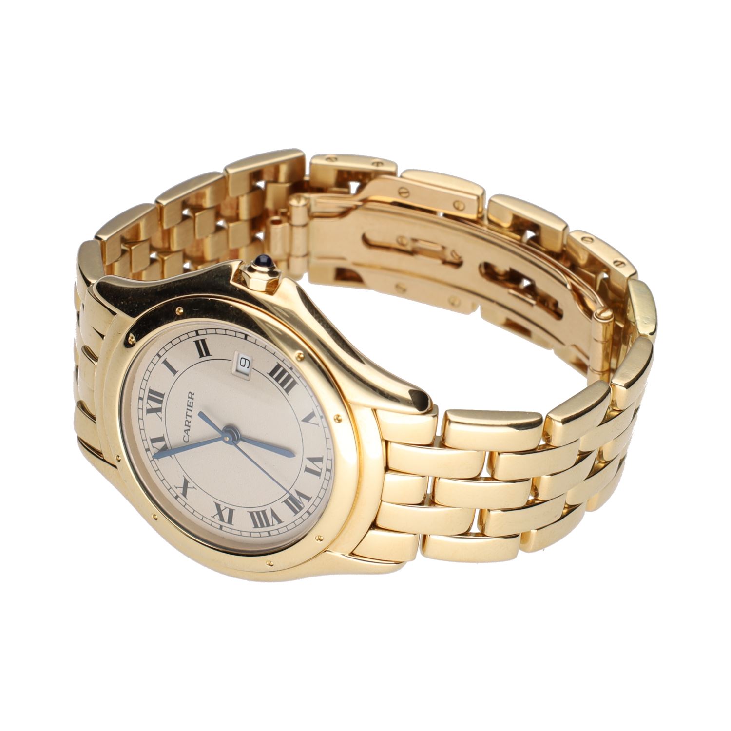 Cougar oro amarillo quartz 33mm.   