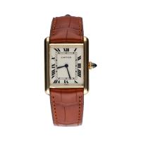 CARTIER<BR>TANK LOUIS ORO AMARILLO CUERDA MANUAL ...