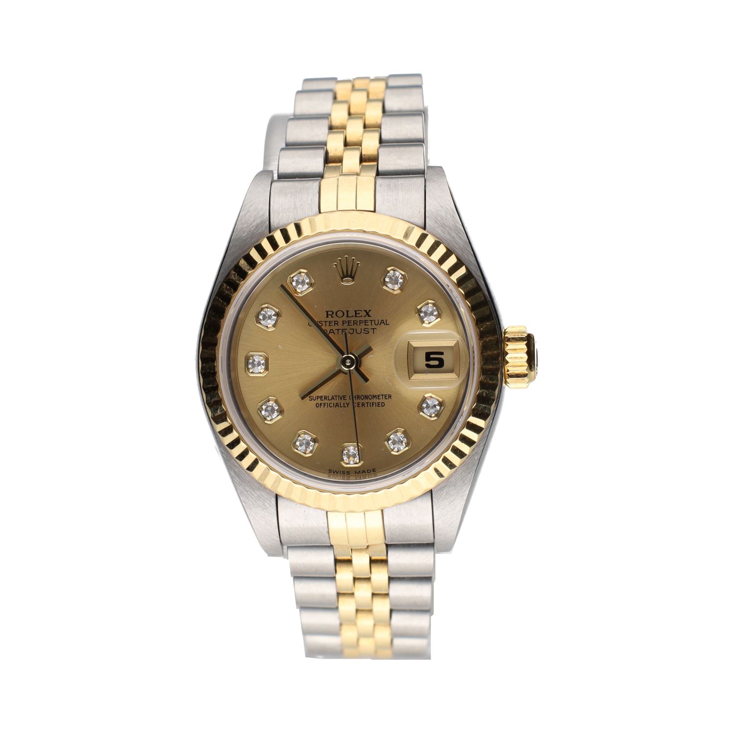 Datejust diamonds acero y oro jubille 26mm.  