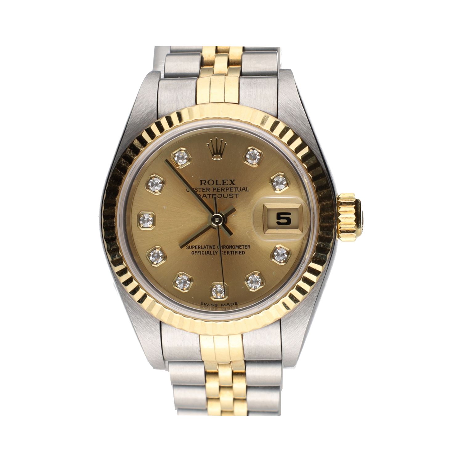 Datejust diamonds acero y oro jubille 26mm.  