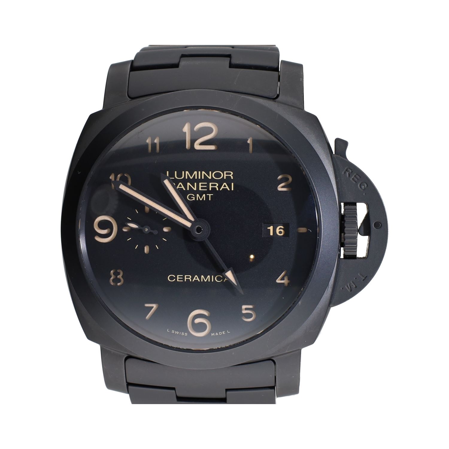 Luminor tuttonero cerámica gmt 44mm.   