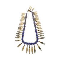 COLLARES<BR>COLLAR FIRMADO POR BAGUES EN ORO AMARI...