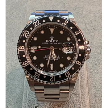 ROLEX<BR>GMT-MASTER II ACERO OYSTER 40MM. · ref.: 16710