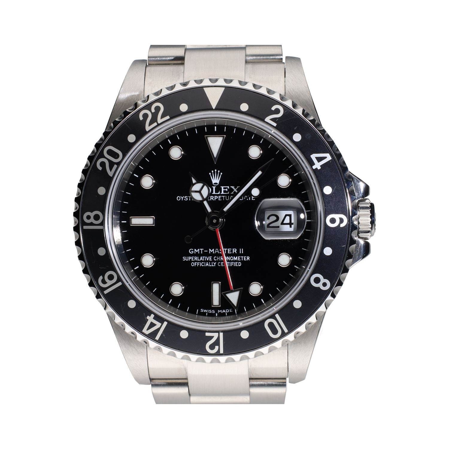 Gmt-master ii acero oyster 40mm.   