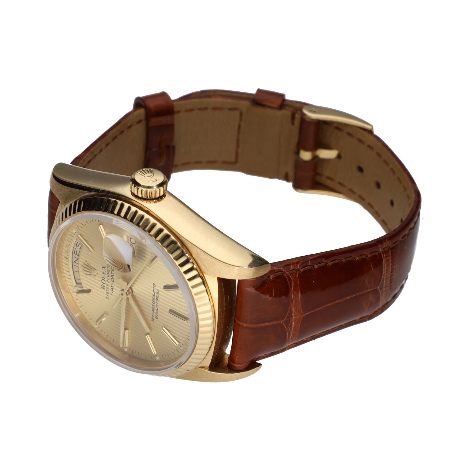 Day-date oro amarillo cuero 36mm.   