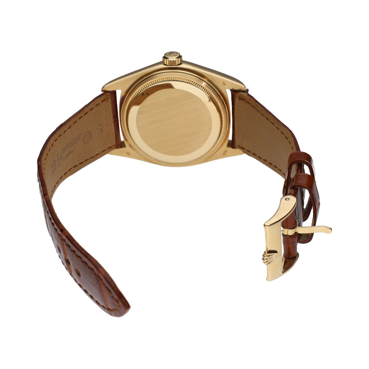 Day-date oro amarillo cuero 36mm.   