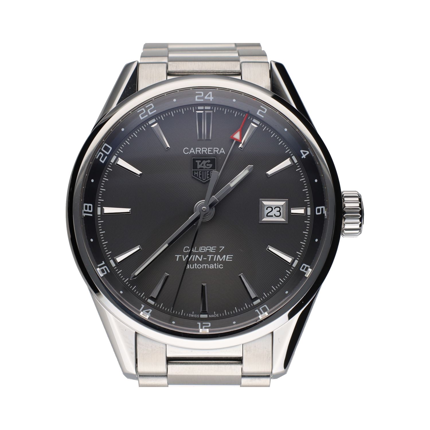 Carrera twin-time calibre 7 acero 41mm.   