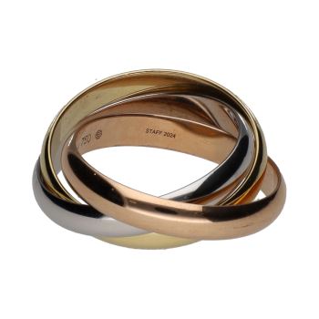 ANILLOS / SORTIJAS<BR>SORTIJA TRINITY DE CARTIER. TALLA 55. · ref.: (OIM)