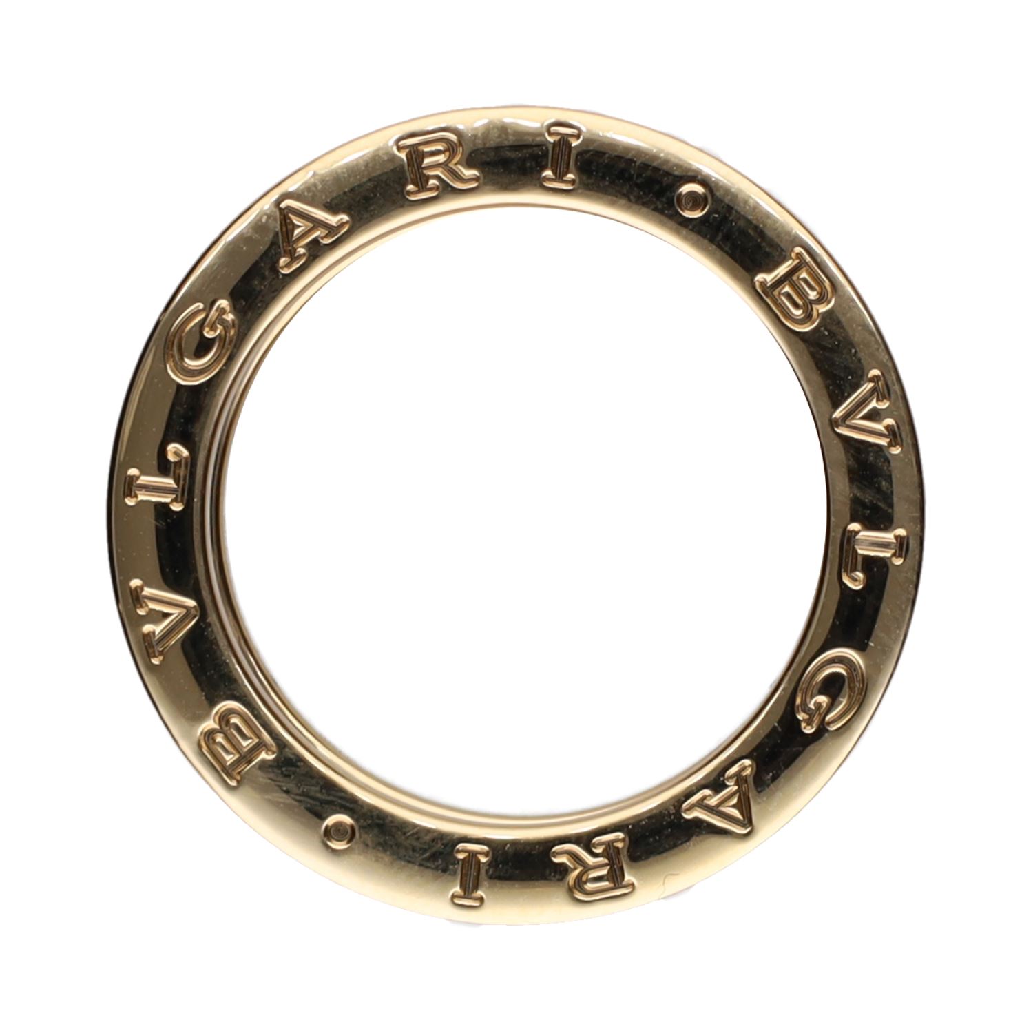 Sortija b-zero de bulgari en oro amarillo con brillantes. Talla 57.