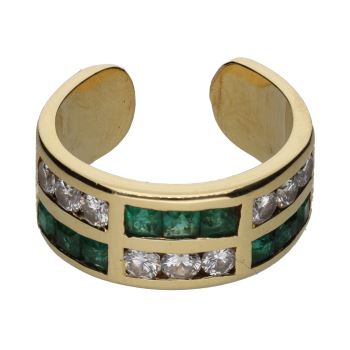 ANILLOS / SORTIJAS<BR>SORTIJA ABIERTA REALIZADA EN ORO AMARI... · ref.: (CLI)