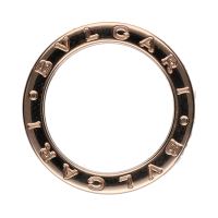 Sortija bulgari b-zero en oro rosa y cerámica negra. Talla 51.