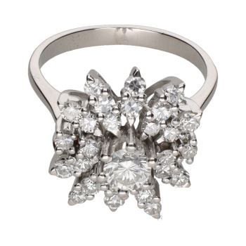 ANILLOS / SORTIJAS<BR>SORTIJA EN ORO BLANCO CON BRILLANTES. ... · ref.: (ROI)