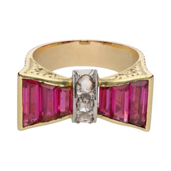 ANILLOS / SORTIJAS<BR>SORTIJA CHEVALIER EN ORO AMARILLO CON ... · ref.: (NMXM)