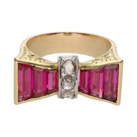 ANILLOS / SORTIJAS<BR>SORTIJA CHEVALIER EN ORO AMARILLO CON ...