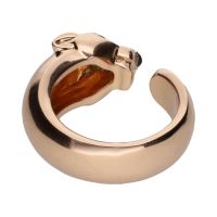 Sortija panthere de cartier en oro rosa. Talla 53.