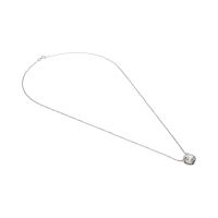 Collar en oro blanco con colgante brillante de 1,44ct.