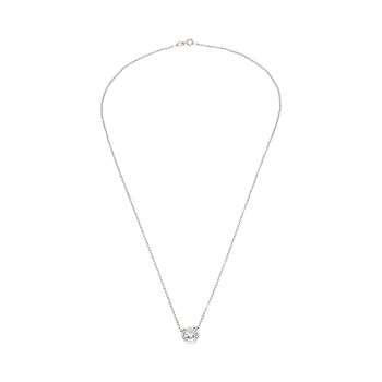 COLLARES<BR>COLLAR EN ORO BLANCO CON COLGANTE BRIL... · ref.: PRESENTA CERTIFICADO...