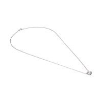 Collar en oro blanco con colgante brillante de 0,55 ct.