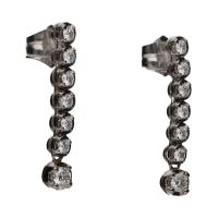 Pendientes en oro blanco con brillantes.