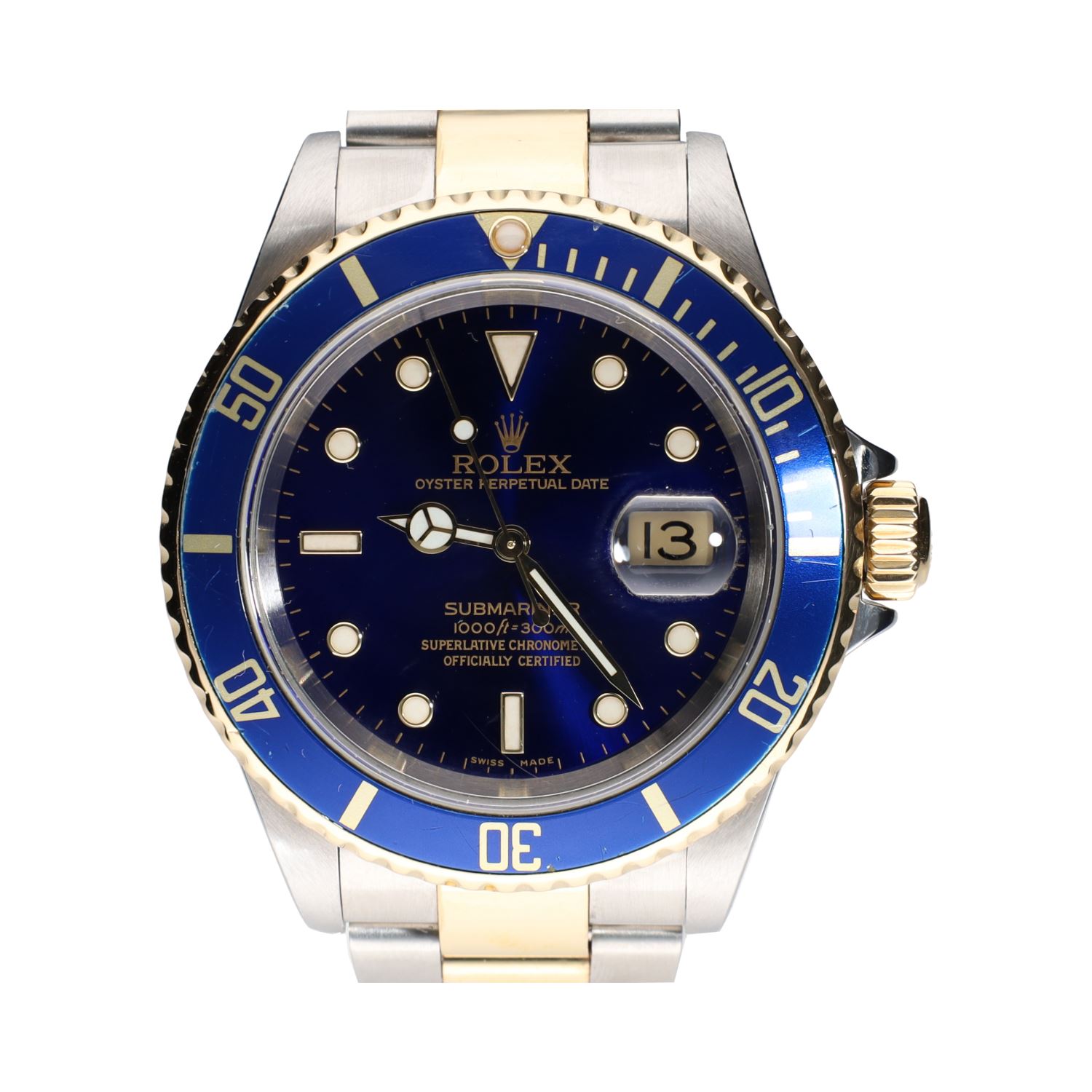 Submariner acero y oro azul 40mm.   