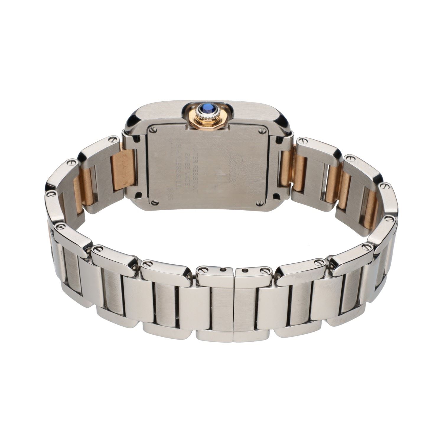 Tank anglaise acero y oro rosa quartz 22mm.  