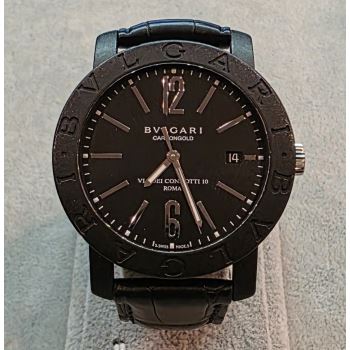 BULGARI<BR>CARBONGOLD VIA DEI CONDOTTI ROMA 40MM.... · ref.: BB 40 CL