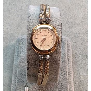 OMEGA<BR>VINTAGE SEÑORA ORO AMARILLO CON BRILLA... · ref.: 