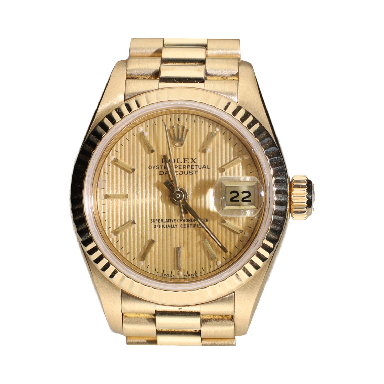 Datejust president señora oro amarillo 26mm.   